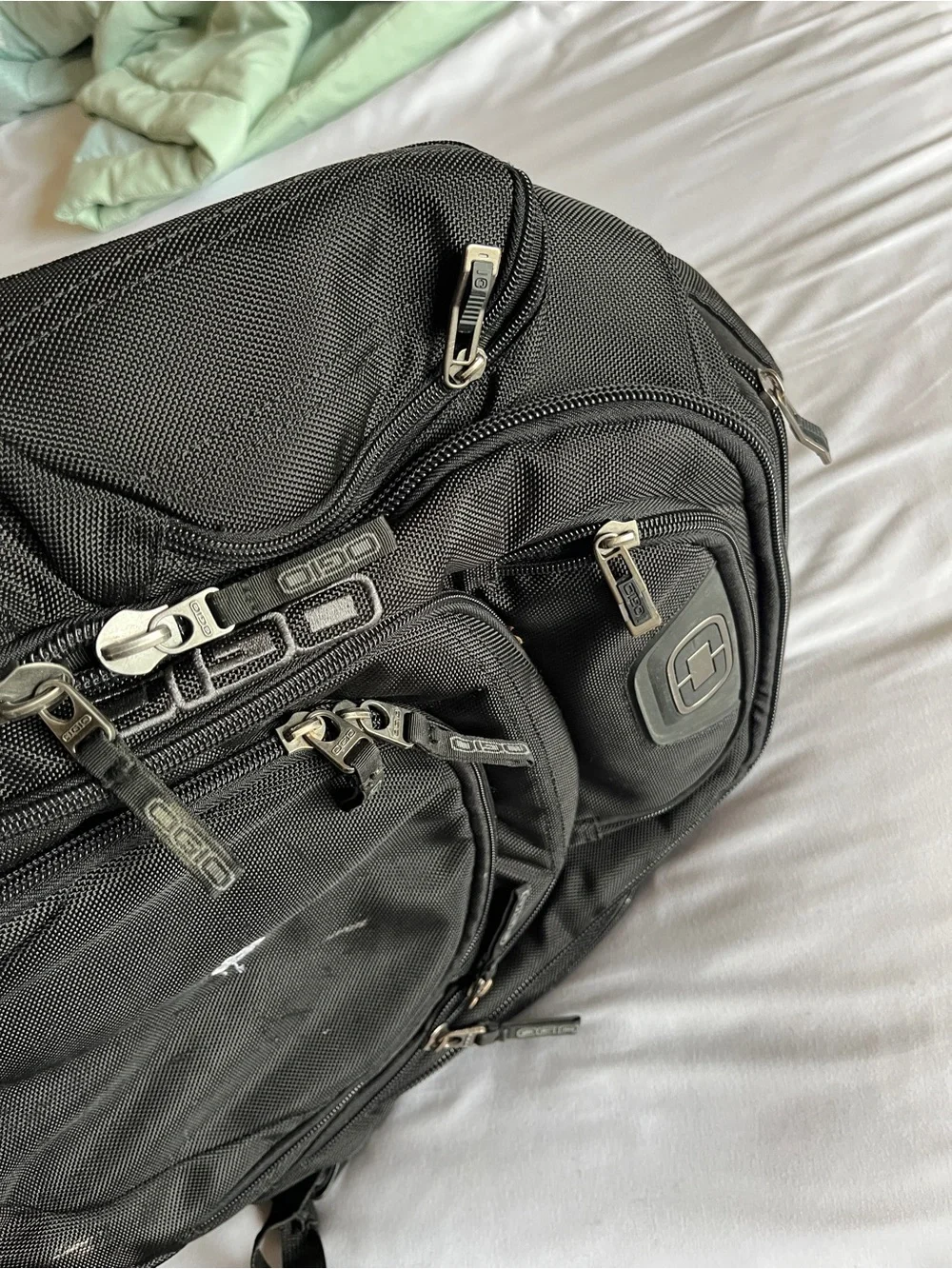 OGIO Black Heavy Duty Multi-Pocket Tech Laptop Backpack Travel School Rucksack